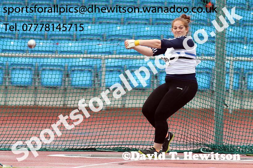 Womens  senior hammer, Northern Senior and Under-20s Track and Field Champs., Manchester. Photo: David T. Hewitson/Sports for All Pics